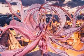 Khó tin: tạo bức ảnh đầy nghệ thuật chỉ bằng 1 bộ váy