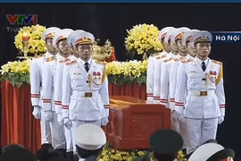 Chùm ảnh: Lễ truy điệu Đại tướng tại Nhà tang lễ Quốc gia