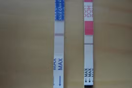 Siêu âm không thấy, dùng que thử thai lên 2 vạch