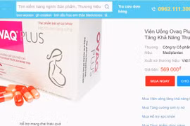 OvaQ Plus quảng cáo gây hiểu nhầm có tác dụng như thuốc chữa bệnh