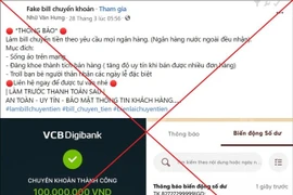 Cảnh báo chiêu lừa làm giả bill chuyển khoản