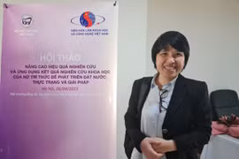 GS.TS Vũ Thị Thu Hà: Làm khoa học gian nan