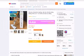 Cây lau nhà phun sương giá dưới 30.000 đồng