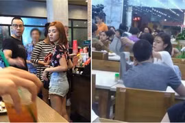 Lộ ảnh đi ăn với chồng, Lâm Á Hân ngày càng khó hiểu