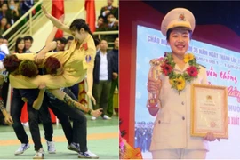 Nữ sinh cảnh sát kẹp cổ 3 thanh niên trở thành thiếu úy 