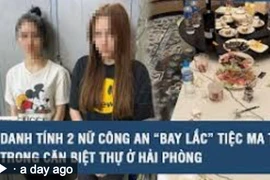 Hiện trường 2 nữ cán bộ công an và hàng loạt 'nam thanh nữ tú' bay lắc