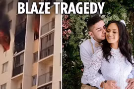 Bố mẹ ôm con 2 tháng tuổi nhảy từ tầng 7 để thoát đám cháy