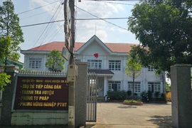 Trưởng phòng tư pháp huyện bị cách chức vì... trộm hoa giấy