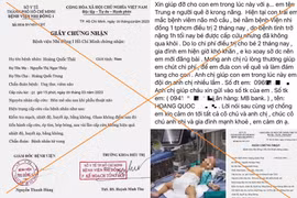 Cảnh báo: Giả mạo giấy tờ của bệnh viện để kêu gọi từ thiện