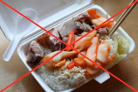 Cảnh báo: Hộp xốp đựng đồ ăn có chứa chất gây ung thư