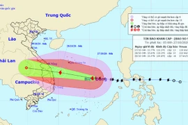Bão số 9 giật cấp 17 hướng vào vùng biển từ Đà Nẵng đến Phú Yên
