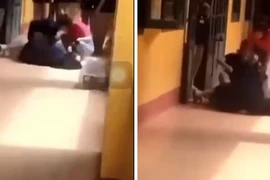 Clip nữ sinh bị cô giáo đuổi ra khỏi lớp, quỳ khóc đến kiệt sức