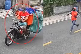 Nam shipper bị cướp xe hàng, đuổi theo kẻ gian trong vô vọng