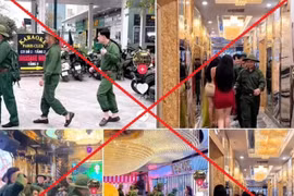 Công an làm việc với quán karaoke về hình ảnh mặc quần áo TNXP nhảy múa loạn xạ 