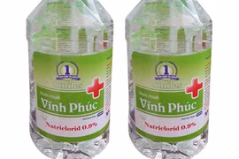 Lô nước muối súc miệng Vĩnh Phúc 500ml bị thu hồi do không đạt chất lượng