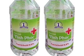 Lô nước muối súc miệng Vĩnh Phúc 500ml bị thu hồi do không đạt chất lượng