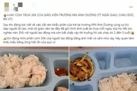Giáo viên rơi nước mắt nói về 'suất cơm chỉ có 2 miếng chả'