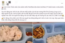 Giáo viên rơi nước mắt nói về 'suất cơm chỉ có 2 miếng chả'