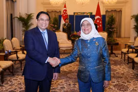 Thủ tướng Phạm Minh Chính hội kiến Tổng thống Singapore Halimah Yacob