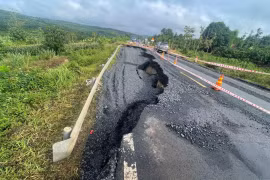 Nguyên nhân đường 500 tỷ ở Đắk Lắk bị nứt, sụt lún?