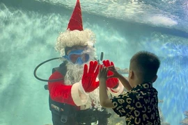  Màn trình diễn dưới nước đặc biệt của ông già Noel ở Nha Trang