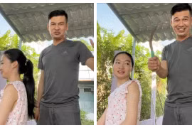 Tiết Cương cho vợ trẻ lên sóng với màn trổ tài cắt tóc 