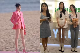 Sốc với đôi chân siêu nhỏ của Quan Hiểu Đồng ngoài đời