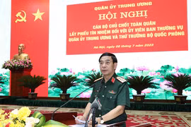 Lấy phiếu tín nhiệm Ủy viên BTV Quân ủy T.Ư và Thứ trưởng Bộ Quốc phòng