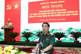 Lấy phiếu tín nhiệm Ủy viên BTV Quân ủy T.Ư và Thứ trưởng Bộ Quốc phòng