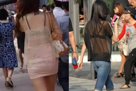 Mặc đồ xuyên thấu lộ nội y, mỹ nhân khiến người nhìn "đỏ mặt"