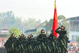 Hợp luyện diễu binh, diễu hành kỷ niệm 70 năm Chiến thắng Điện Biên Phủ