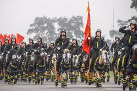 Mãn nhãn buổi hợp luyện diễu binh 70 năm Chiến thắng Điện Biên Phủ