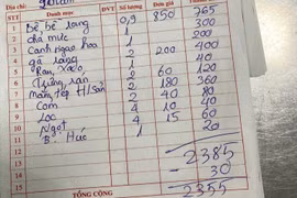 Thực hư việc đoàn khách “tố” bữa ăn bị chặt chém ở Hạ Long