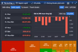 Hôm nay khối ngoại bán ròng kỷ lục nhưng VN-Index vẫn tăng điểm