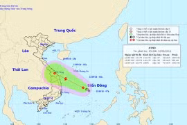 Áp thấp nhiệt đới trên Biển Đông có thể mạnh lên thành bão