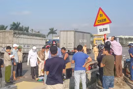 Hải Dương: Xe bồn tông xe máy trên QL5, hai người chết thảm