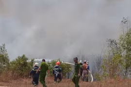 Cháy kinh hoàng rừng phòng hộ phía Tây TP HCM