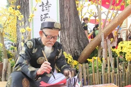 Phố ông đồ rộn rã khai hội xuân ở TP HCM