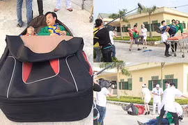 Quang Tèo bất ngờ gặp sự cố khi đóng hài Tết 2017