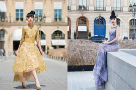 Jessica Minh Anh lộng lẫy dự Tuần lễ thời trang Paris 