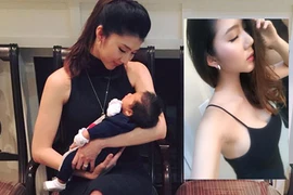 Ngọc Quyên khoe eo thon sau gần hai tháng sinh con
