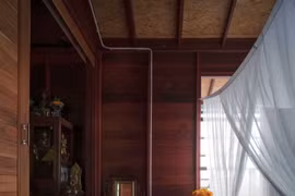 Nhà sàn gỗ giữa rừng dừa thân thiện với môi trường thiên nhiên