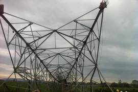 Mưa lớn quật đổ cột đường dây 500kV Quảng Ninh - Bắc Giang