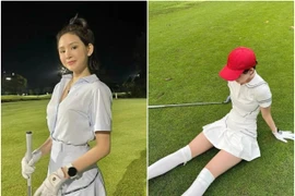 Gu thời trang đánh golf của Hiền Hồ sang chảnh, độc đáo cỡ nào?