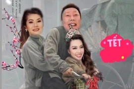 Chủ tịch Miss Grand đèo "gà cưng" Thùy Tiên đi chơi Tết bằng xe đạp