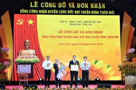 Bà Rịa – Vũng Tàu: Huyện Châu Đức đạt chuẩn nông thôn mới