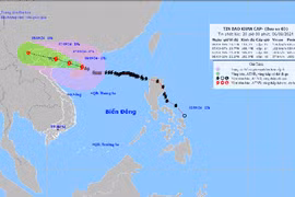 Bão Yagi giảm 1 cấp, cách Quảng Ninh khoảng 360 km