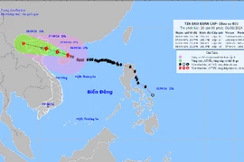 Bão Yagi giảm 1 cấp, cách Quảng Ninh khoảng 360 km