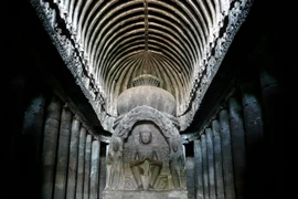 Ngôi đền cổ chạm khắc từ một khối đá khổng lồ ở Ấn Độ