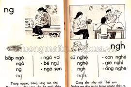 Ký ức ùa về qua bộ sách Học vần lớp 1 năm 1977
